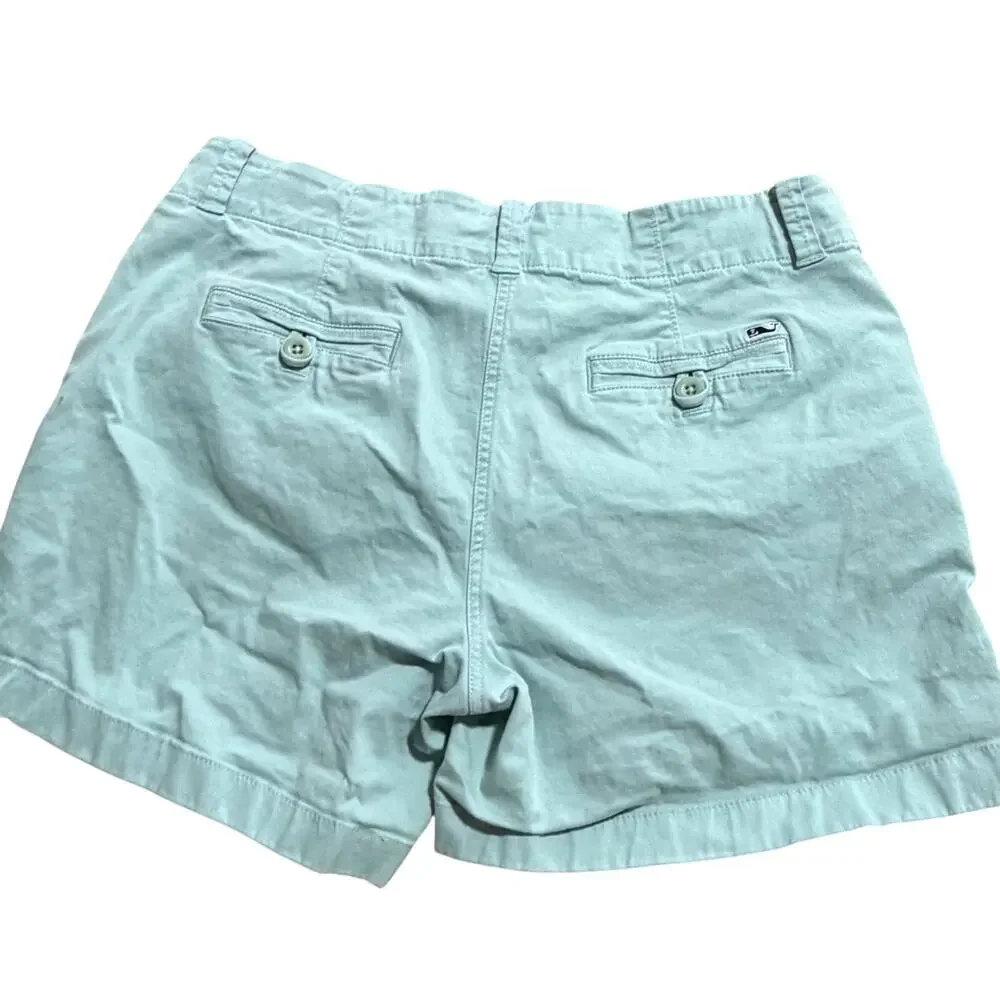 Vineyard Vines women's Everyday shorts Sea Swell Green sz 8 summer beach preppy